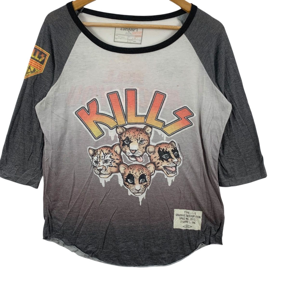 Other 2SHARP1 JAPAN INC Kiss Kills Lion Band Homage Tee Shirt Top Size M / US 6-8 / IT 42-44 - 5 Thumbnail