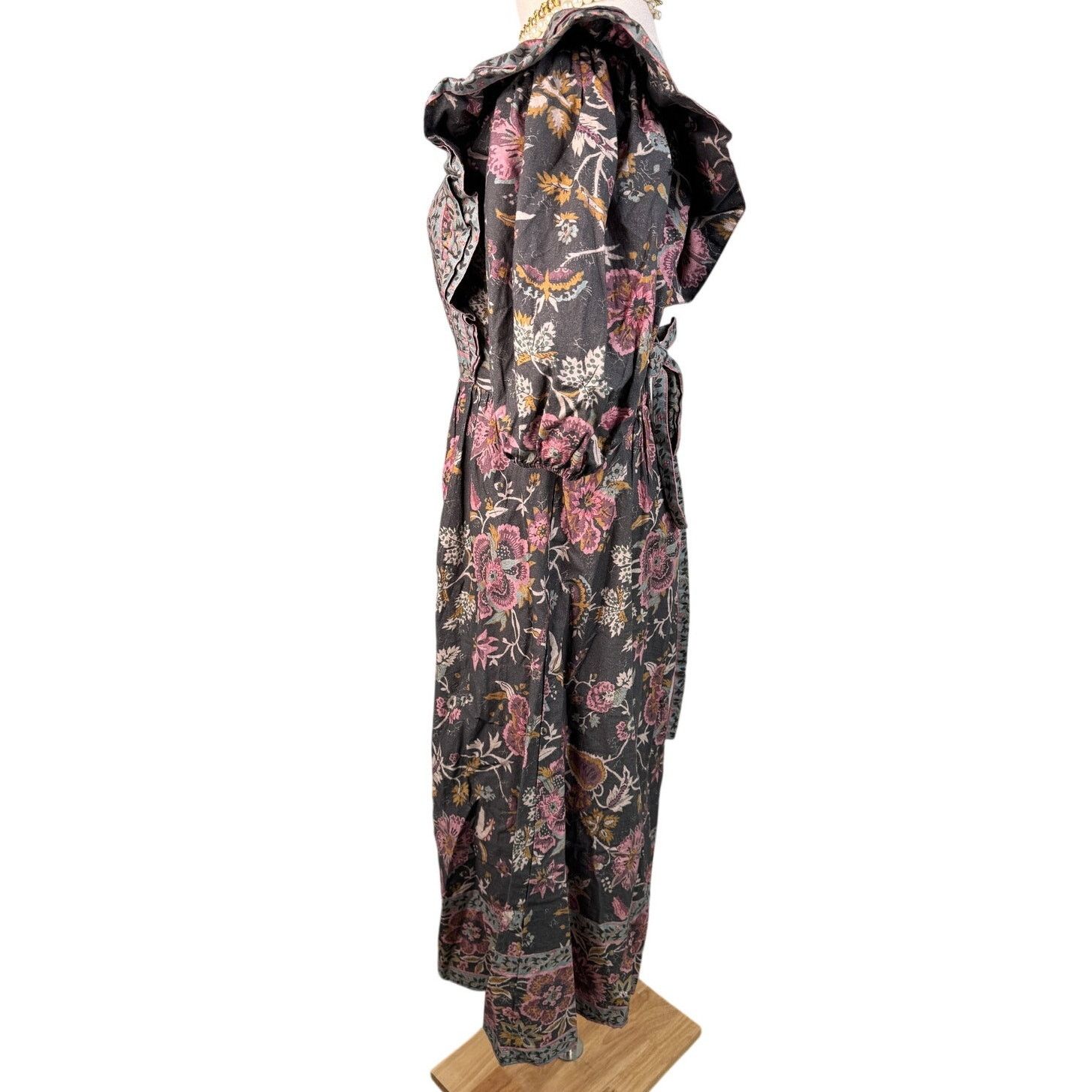 Sea New York Sea New York Tess Cotton Midi Dress Black Floral size 00 XS Size XXS / US 00 / IT 34 - 9 Thumbnail