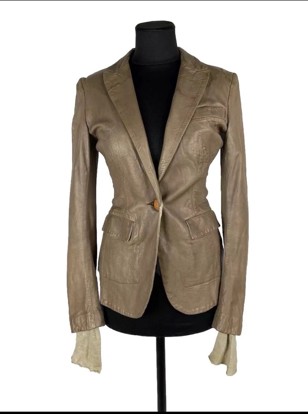 Isaac Sellam Experience Isaac Sellam Experience Archive Lamp Leather Jacket Blazer Size S / US 4 / IT 40 - 3 Thumbnail