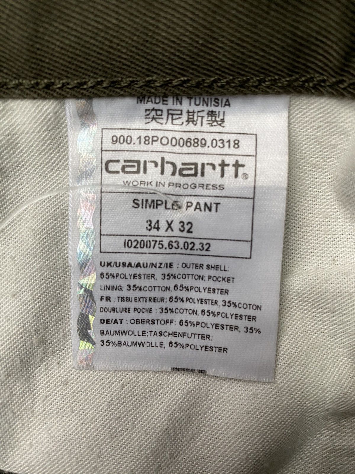 Carhartt Carhartt WIP Pants 34/32 Size US 34 / EU 50 - 5 Thumbnail