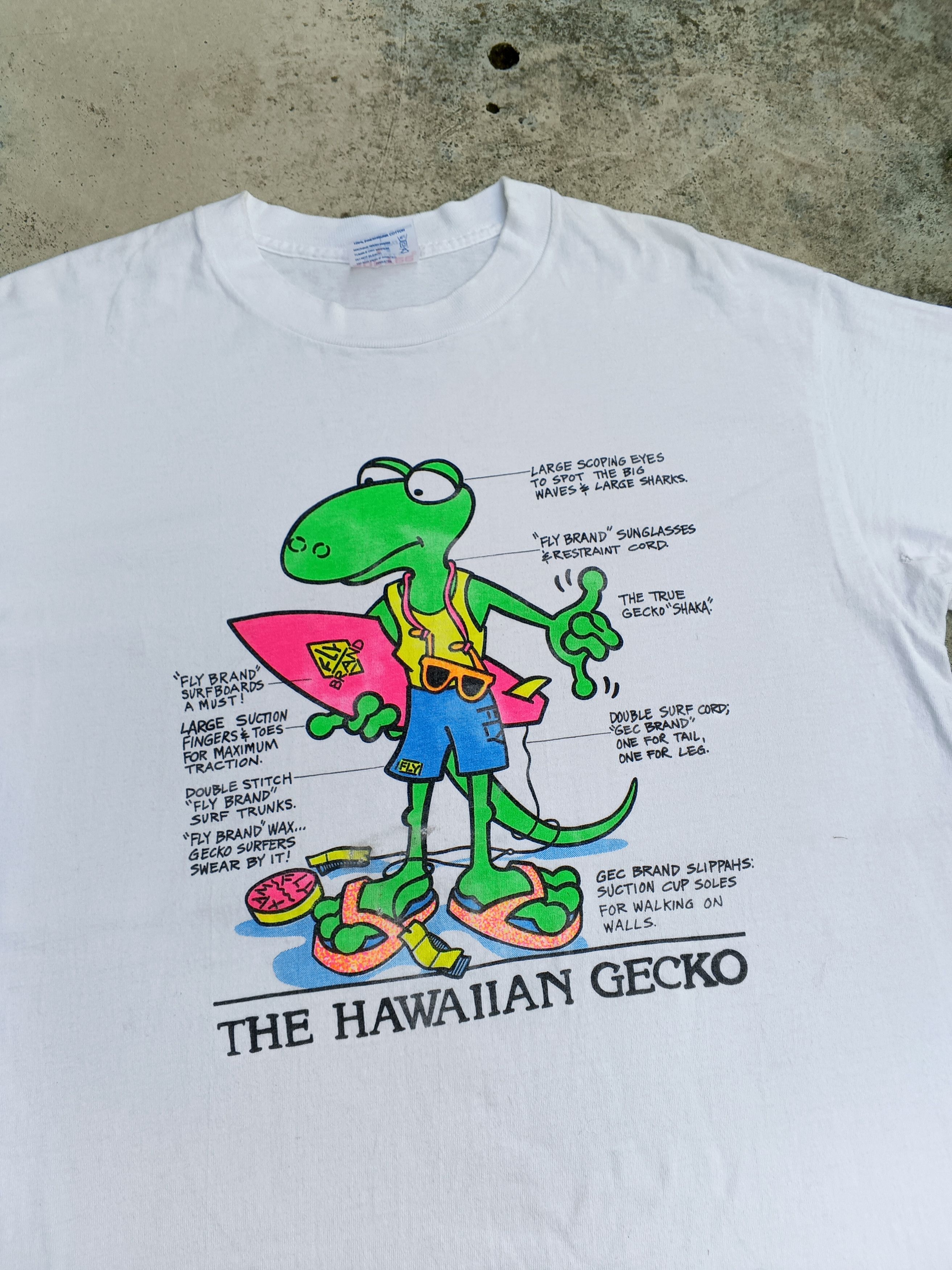 Vintage Vintage 90s The Hawaii Gecko Surf Size L Size US L / EU 52-54 / 3 - 2 Thumbnail