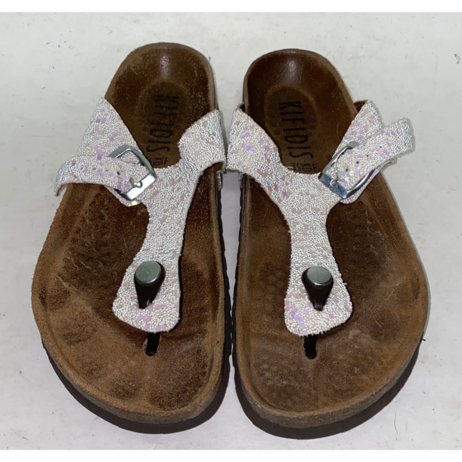 Vintage Kifidis Sandals WOMENS Suede Clip-On Brown 39 EUR / 8USA US 8 M Width USA Theme Women’s Shoes Size US 8 / IT 38 - 3 Thumbnail
