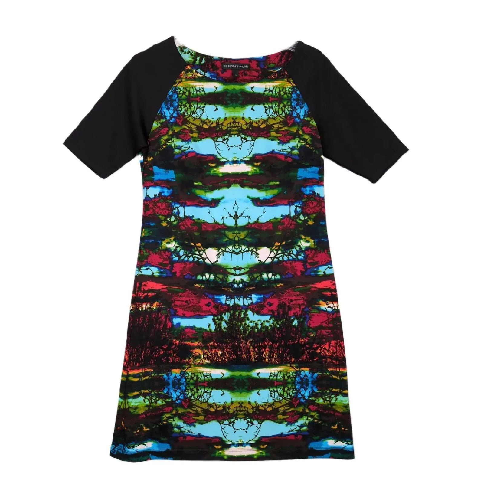 Other Chris McLaughlin Women's 4 Psychedelic Trees Bodycon Dress Size S / US 4 / IT 40 - 1 Thumbnail