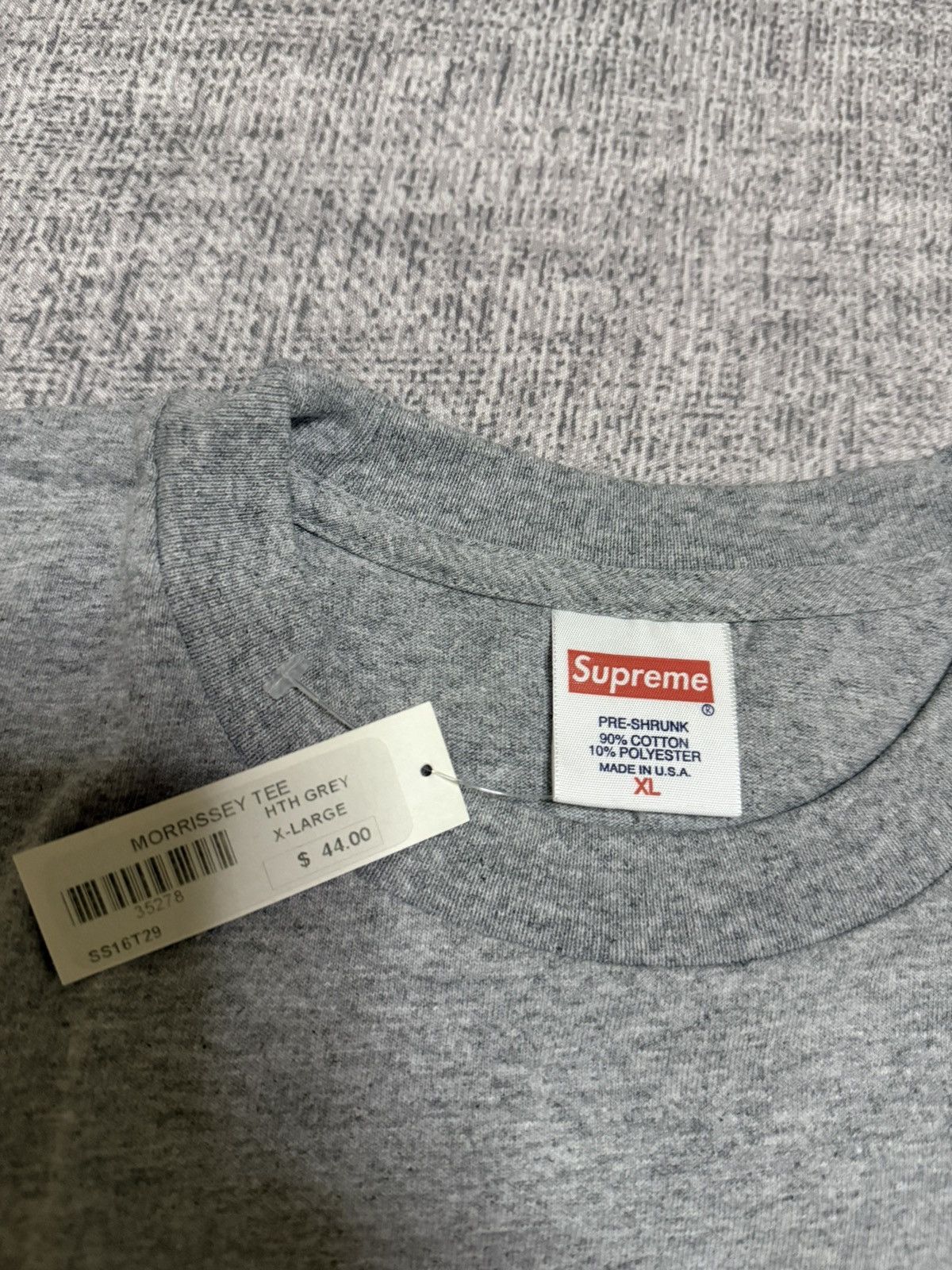 Supreme Supreme grey morrissey photo tee T-shirt Size US XL / EU 56 / 4 - 3 Thumbnail