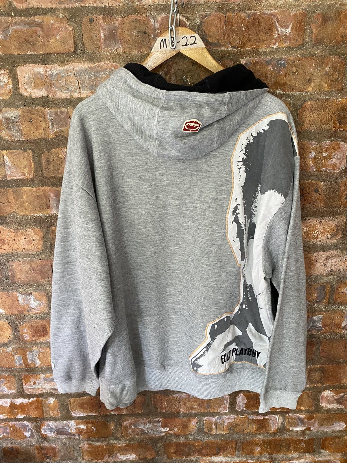 Ecko Unltd. 🔥2000s RARE ECHO x Playboy pin up gril men face hoodie Size US L / EU 52-54 / 3 - 12 Thumbnail