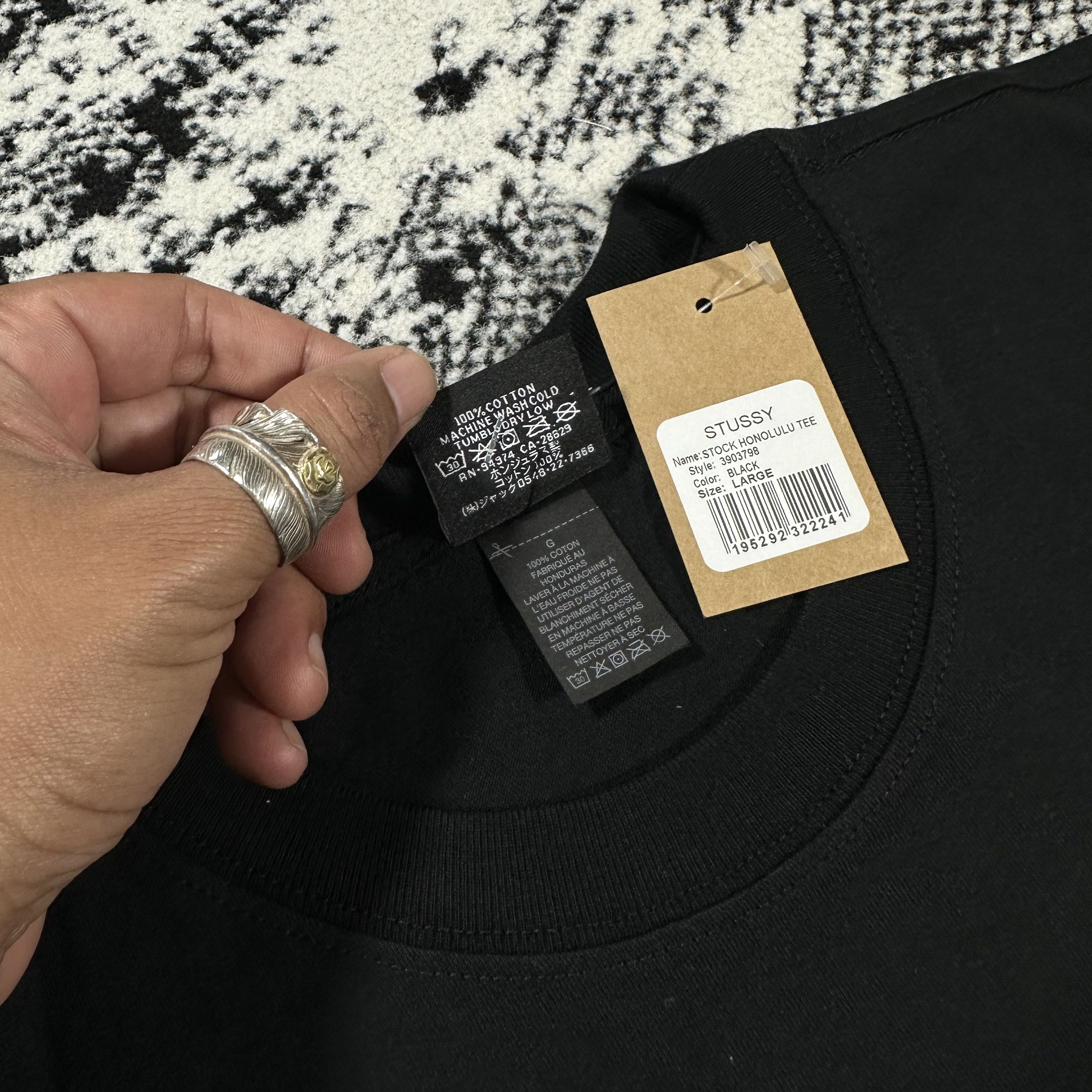 Stussy RARE STUSSY HONOLULU TEE IN BLACK - LARGE Size US L / EU 52-54 / 3 - 6 Thumbnail