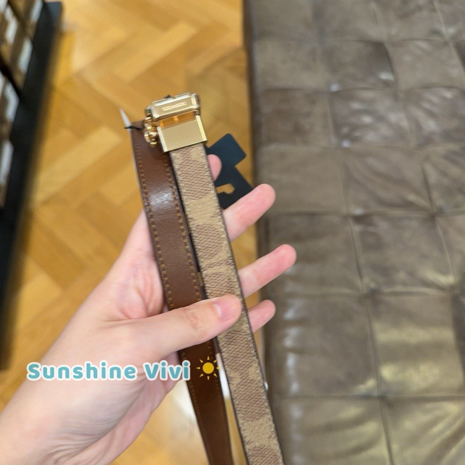 Coach NWT Coach Roller Cut To Size Reversible Belt ccj04 Tan Size ONE SIZE - 1 Thumbnail