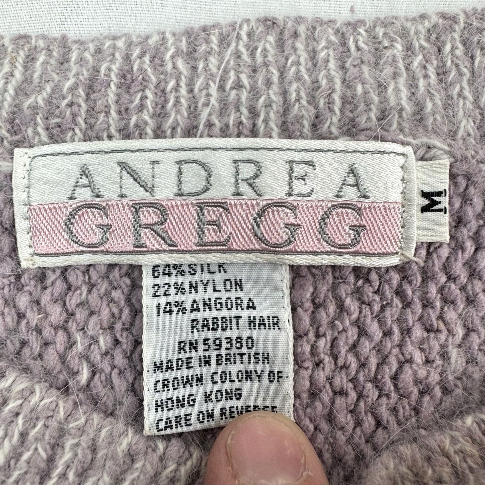 Vintage VINTAGE Andrea Gregg Sweater Vest Womens Medium Knit 1980s Hipster Silk Blend Size M / US 6-8 / IT 42-44 - 5 Thumbnail