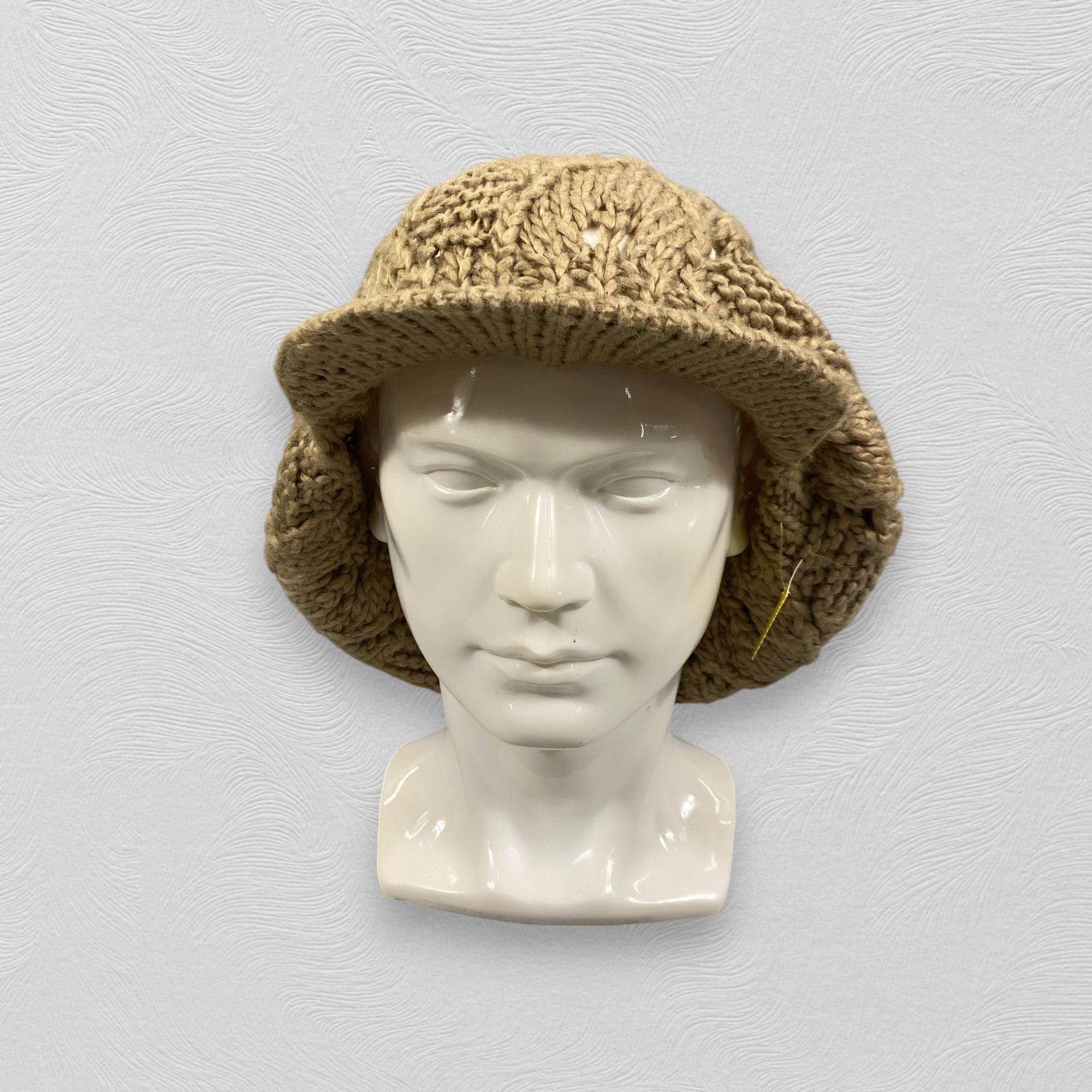 Japanese Brand Knitted Slouchy Beanie Hats With Brim -BN1031 Size ONE SIZE - 1 Thumbnail