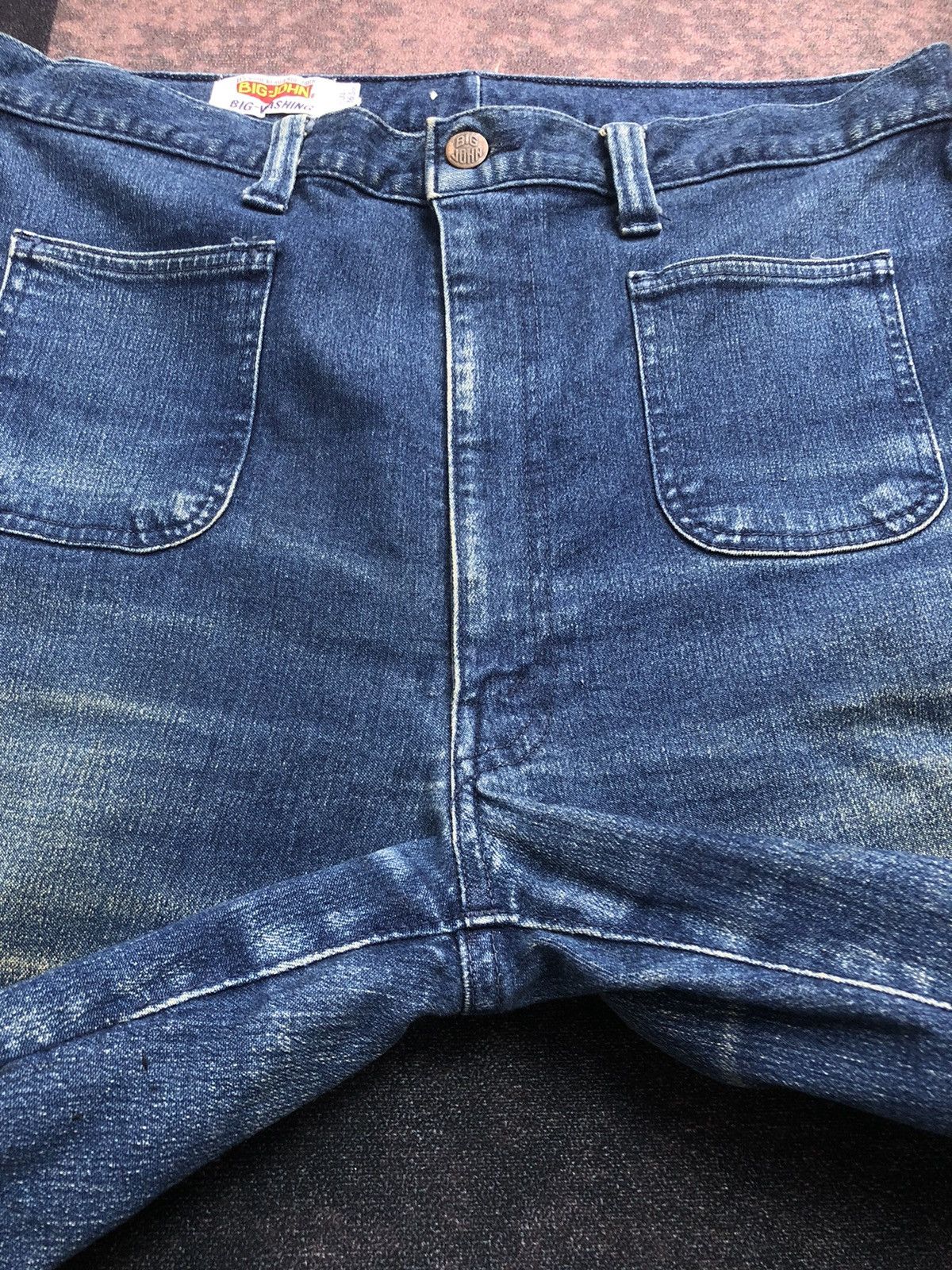 If Six Was Nine Vintage Japanese 80s Big John Bush Flared Jeans Size US 33 - 9 Thumbnail