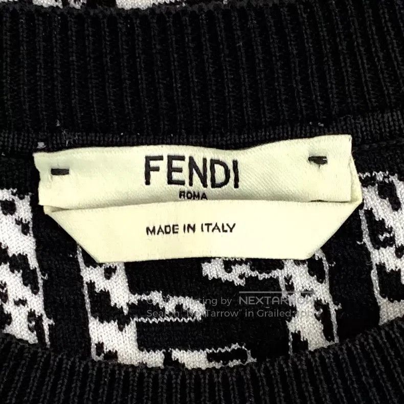 Fendi Fendi Black and White Color-Blocked Double F Full Print Co Size XXS / US 00 / IT 34 - 5 Thumbnail