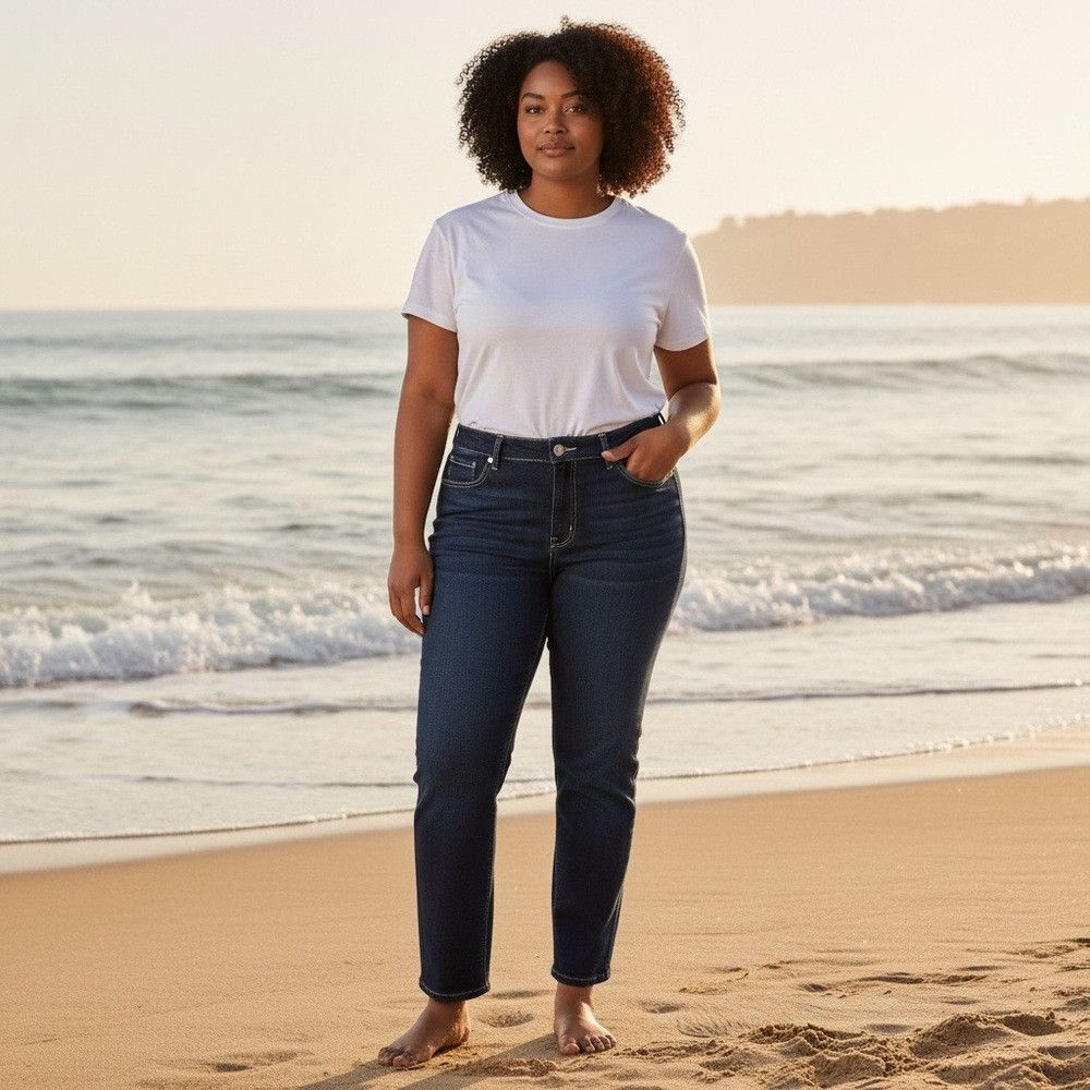 Seven 7 Seven 7 Straight Leg Jeans Plus Size 22 Size 42" / US 20 - 1 Thumbnail