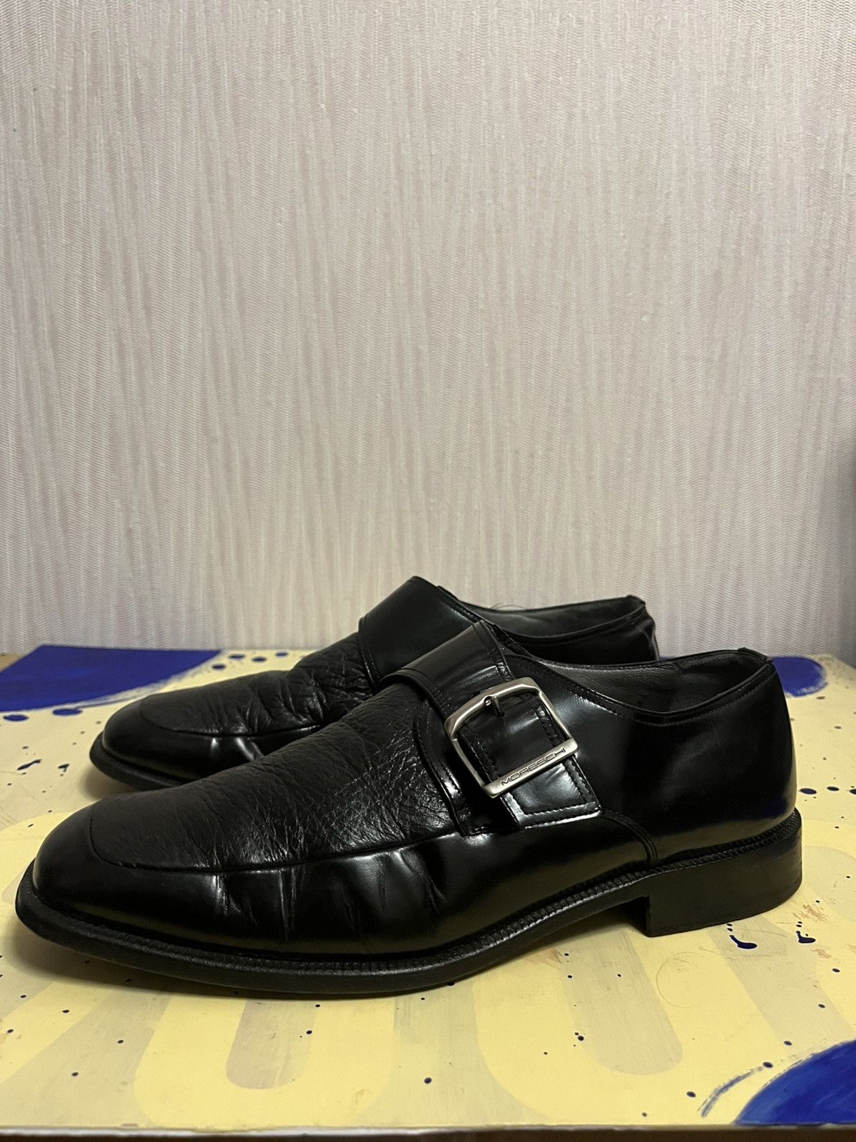 Moreschi Moreschi soft leather buckler formal dress square toe shoes Size US 9 / EU 42 - 2 Thumbnail