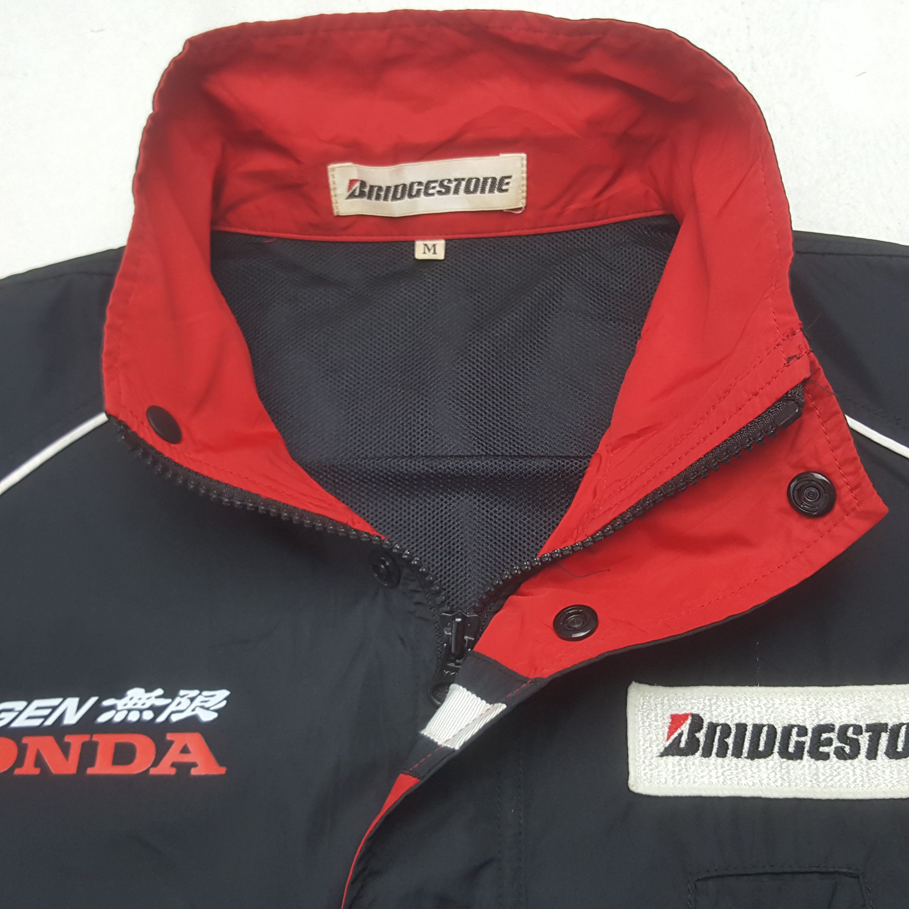 Japanese Brand Vintage Bridgestone x Custom Mugen Honda Windbreaker Jacket Size US M / EU 48-50 / 2 - 5 Thumbnail