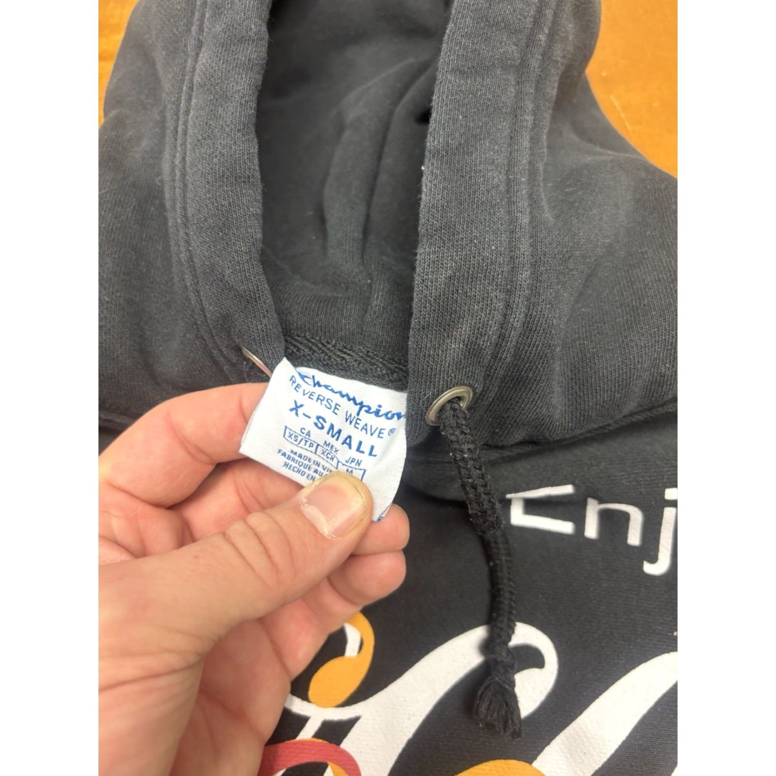 Champion VINTAGE Champion X Coca-Cola Mens XS Hoodie Pullover Reversible Black Crossbody? Size US XS / EU 42 / 0 - 2 Thumbnail