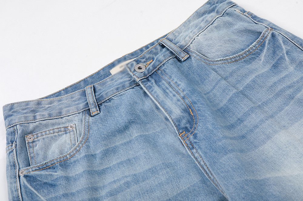 Jean Men's American-Style Light-Wash Gradient Jeans Size US 32 / EU 48 - 3 Thumbnail