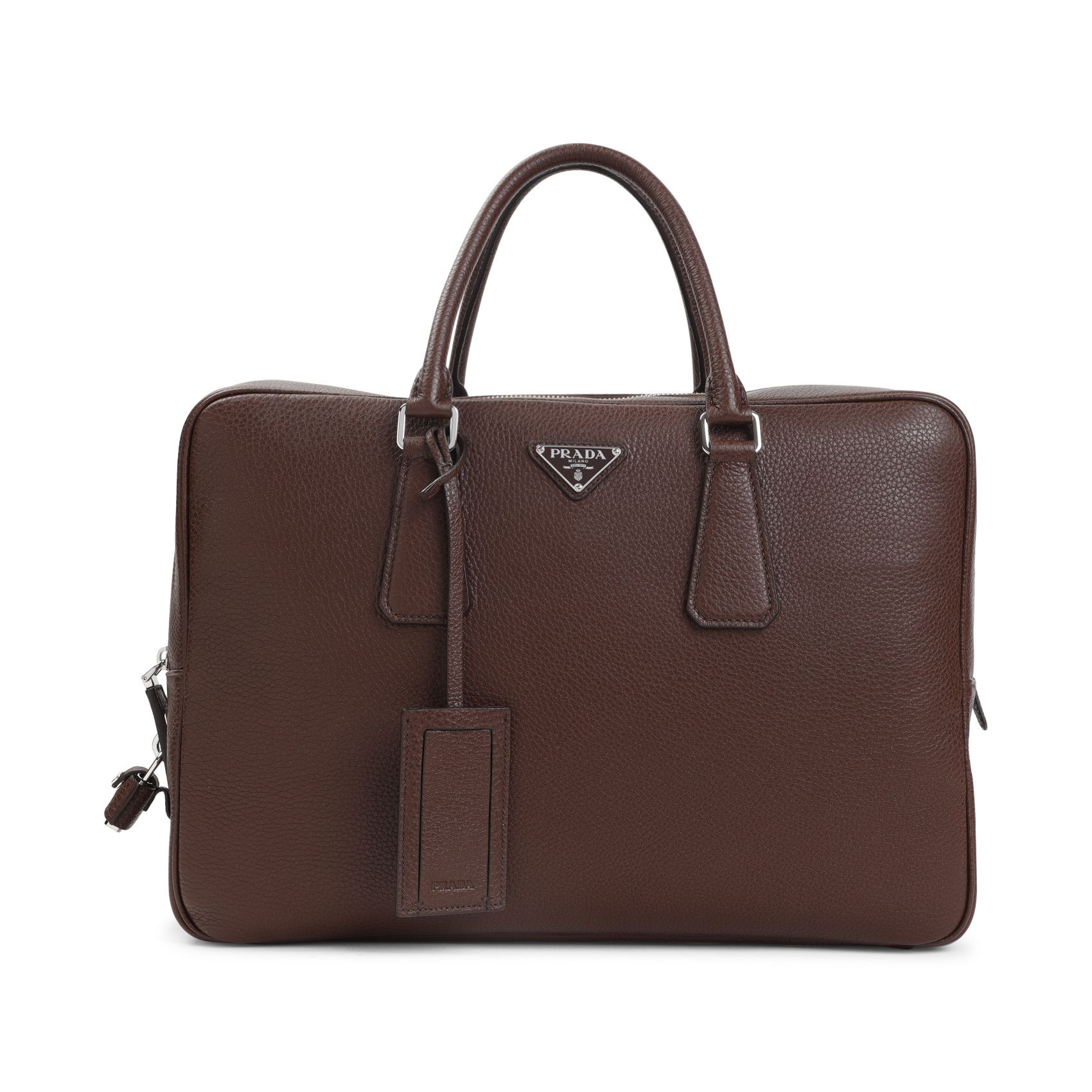 Prada Prada Grained Leather Tote Bag Size ONE SIZE - 1 Thumbnail