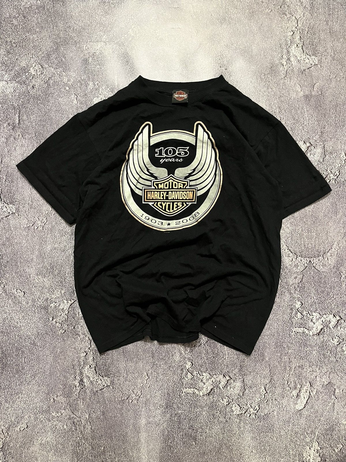 Harley Davidson × Vintage Vintage big printed HARLEY DAVIDSON TEE Size US L / EU 52-54 / 3 - 1 Thumbnail