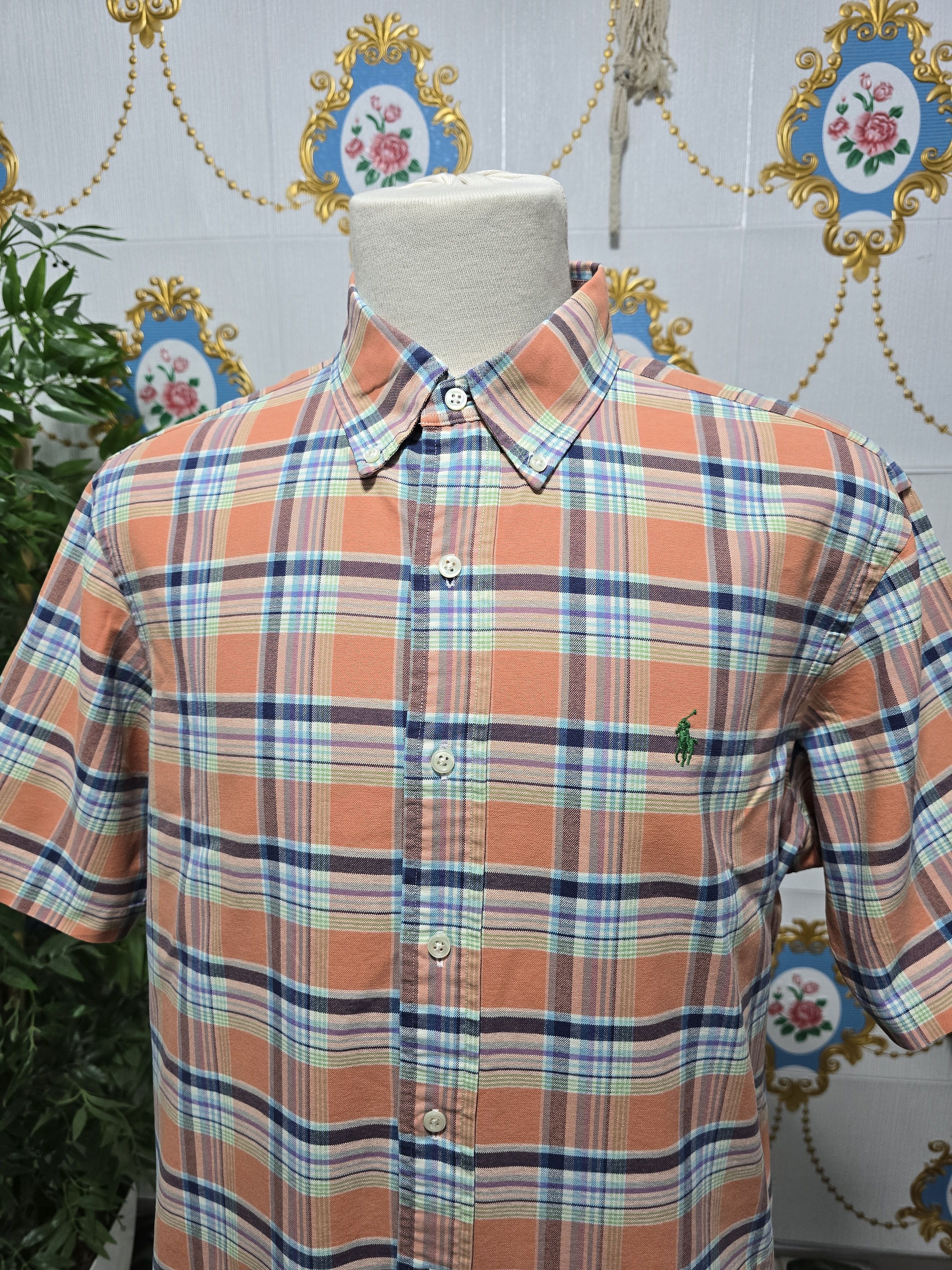 Polo Ralph Lauren Vintage Polo Ralph Lauren men's short-sleeve button-down Size US L / EU 52-54 / 3 - 2 Thumbnail