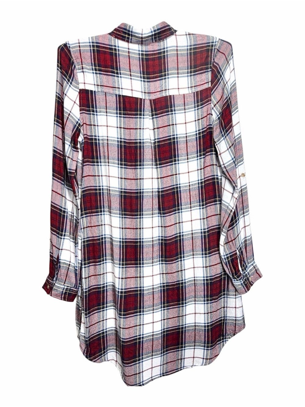 Anthropologie Women’s Plaid Flannel Tunic Shirt Dress Size Large Size L / US 10 / IT 46 - 11 Thumbnail