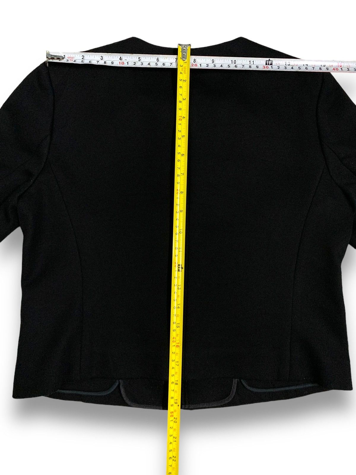 Courreges Courreges Black Cropped Cardigan Style Blazer Jacket Size M / US 6-8 / IT 42-44 - 16 Thumbnail