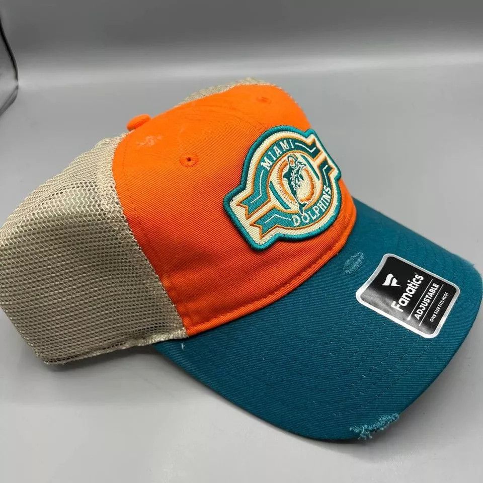 Other Miami Dolphins Trucker Hat Men Fanatics NFL Snap Back Cap Size ONE SIZE - 3 Thumbnail