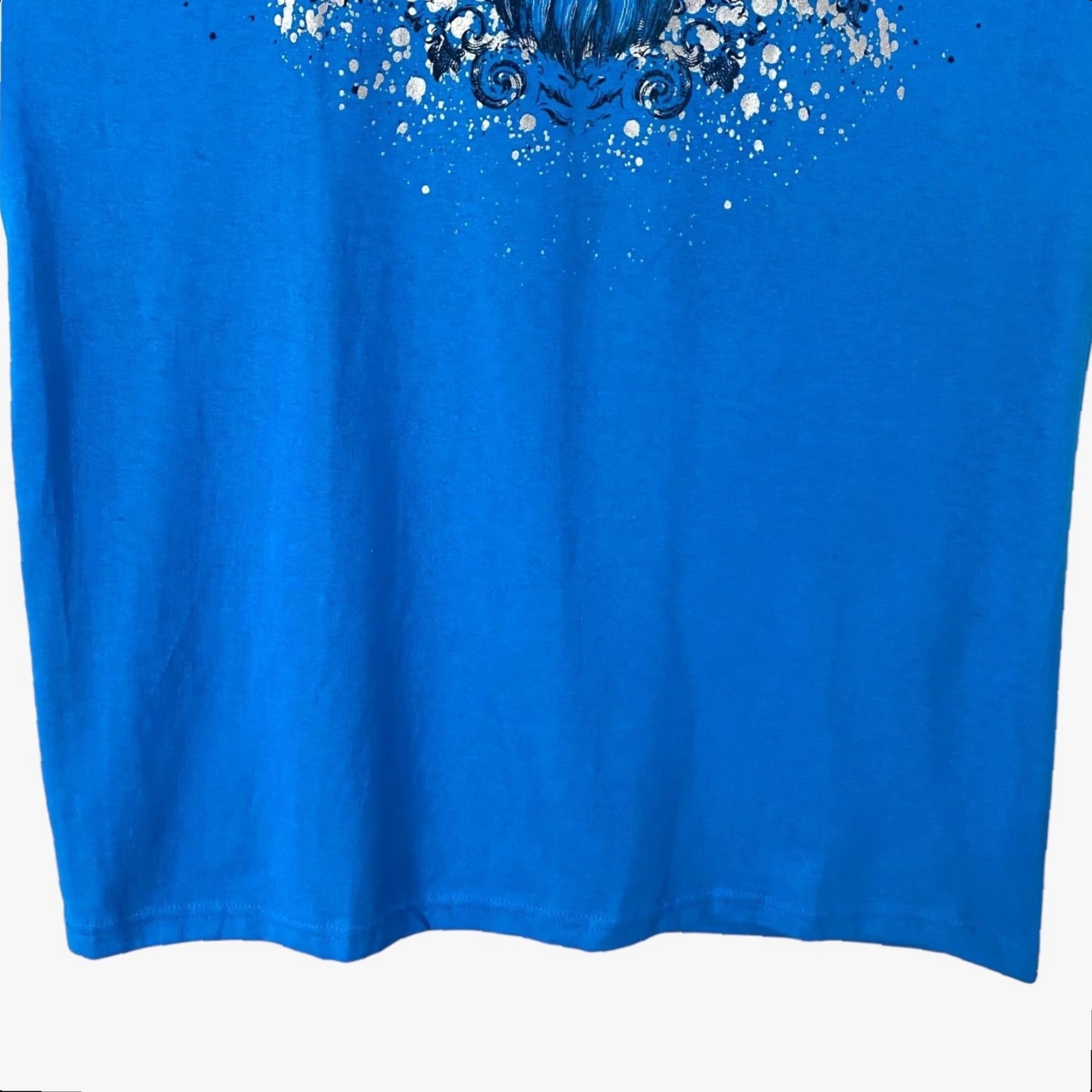 Delta VINTAGE Y2K Animal Planet Wolf Graphic T-Shirt Mens L Blue Metallic Splatter Tee Size US L / EU 52-54 / 3 - 6 Thumbnail