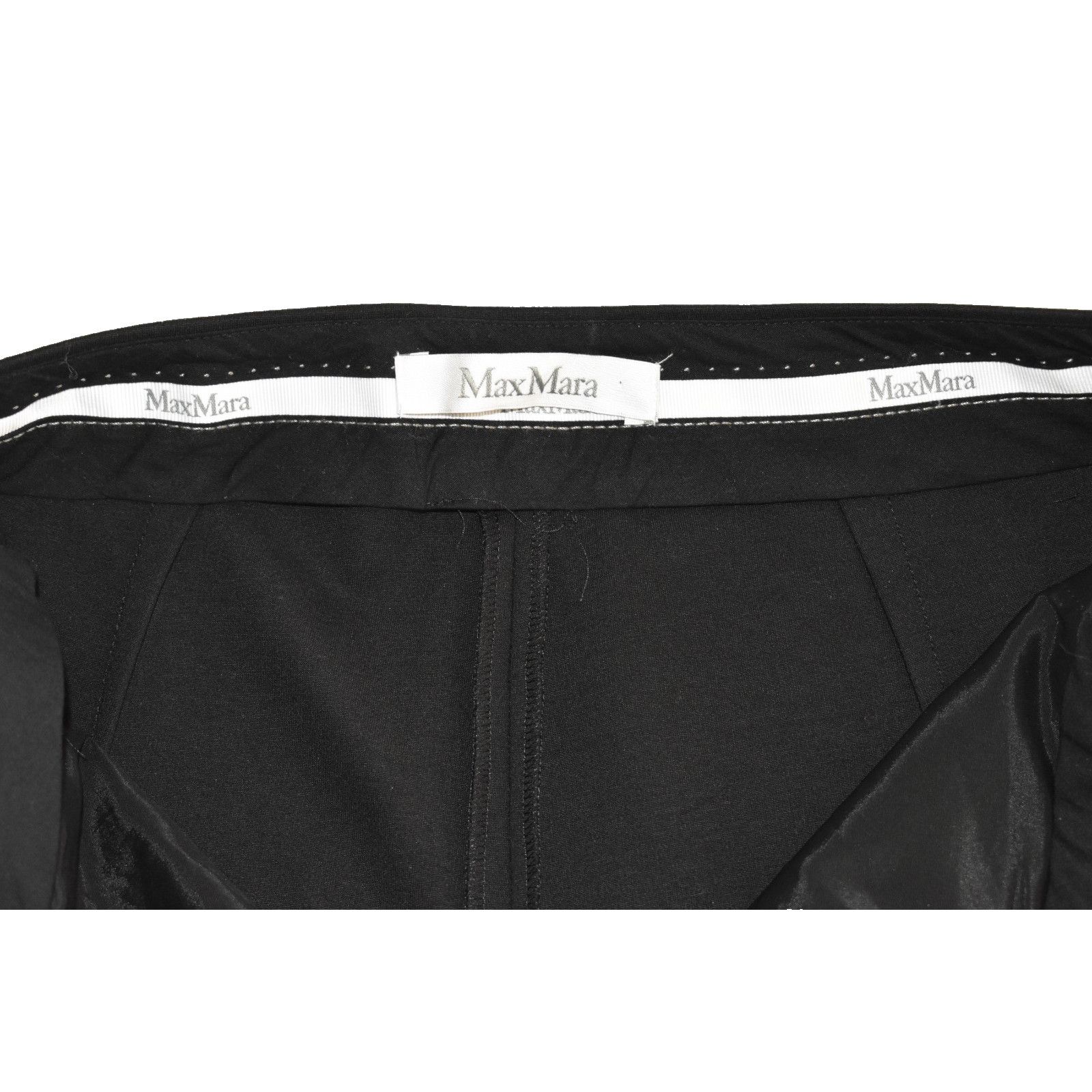 Max Mara MAX MARA Black Stretchy Classic Trouser Dress Pants Size M Size 29" - 4 Thumbnail