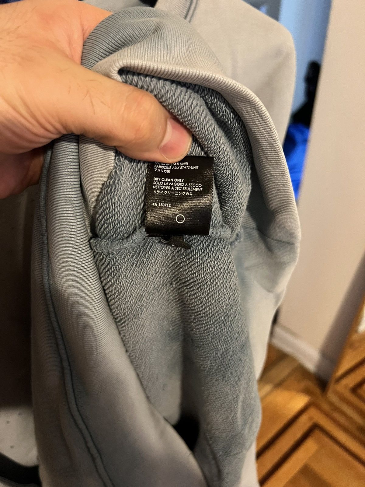Amiri NWOT Amiri Washed Shotgun Crew Sweater Light Blue 2XL Size US XXL / EU 58 / 5 - 8 Thumbnail