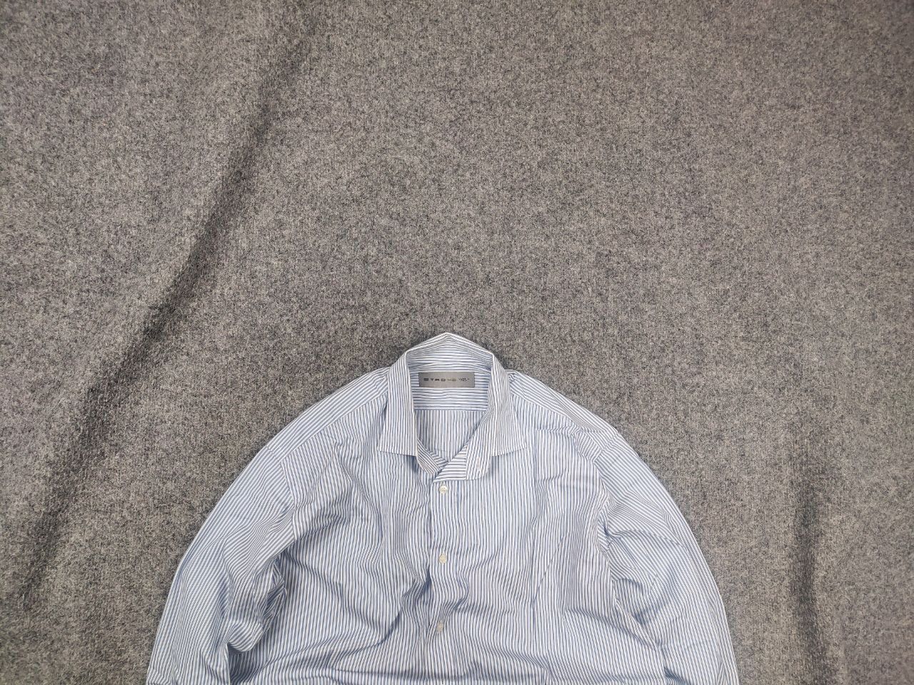 Etro Etro Italy Design long-sleeved shirt blue striped pattern Size US M / EU 48-50 / 2 - 2 Thumbnail