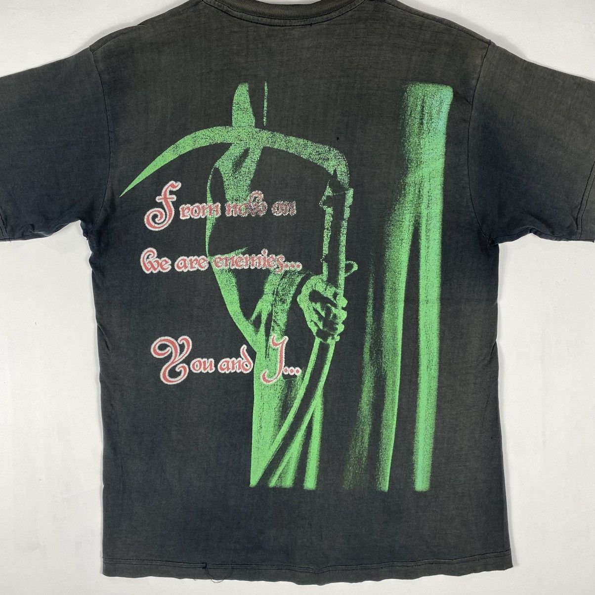 Band Tees Vintage 90's CHILDREN OF BODOM Hatebreeder Distressed Tee Size US M / EU 48-50 / 2 - 16 Thumbnail