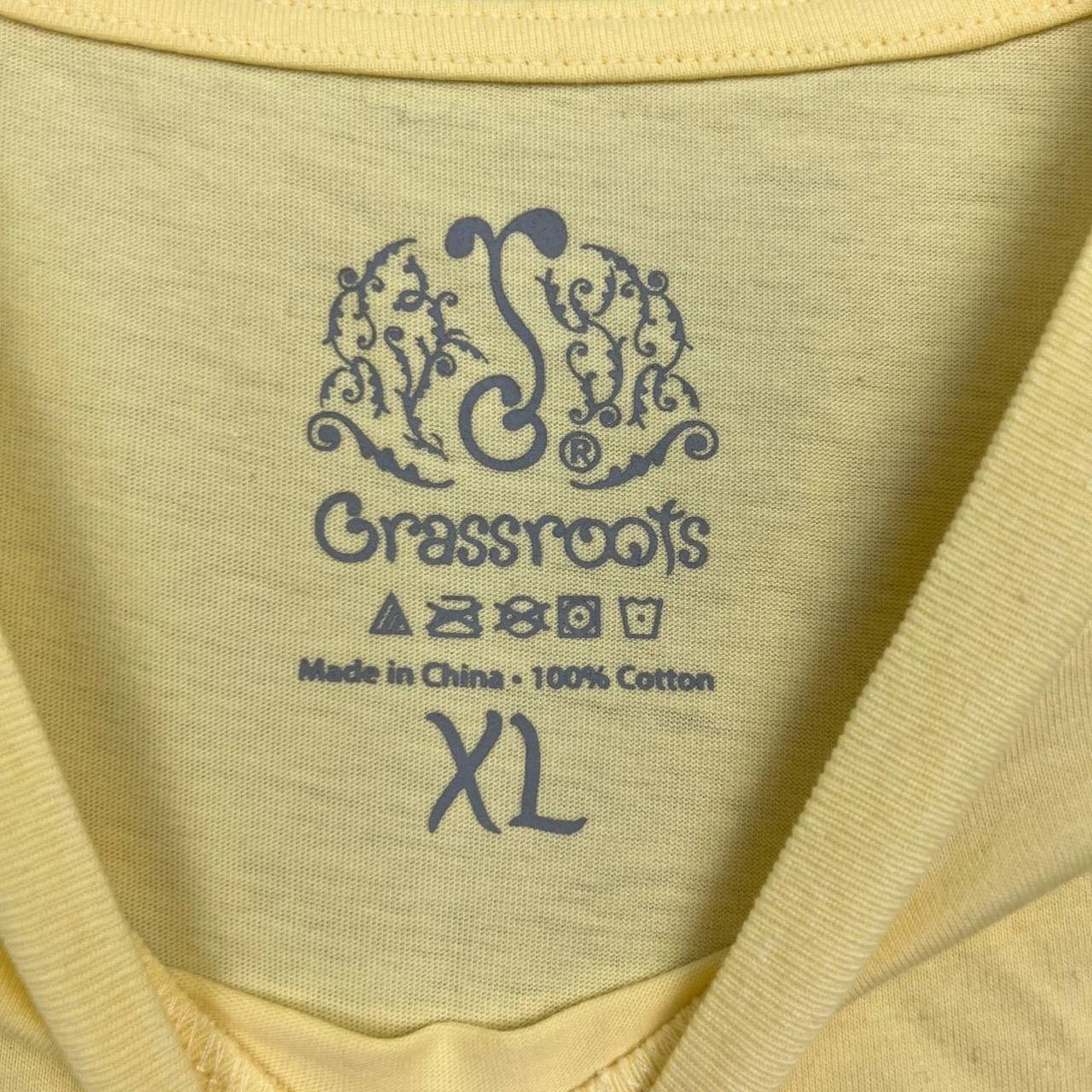 Grassroots California Greg Lutzka Shirt Men Yellow Short Sleeve Cotton XL Size US XL / EU 56 / 4 - 5 Thumbnail