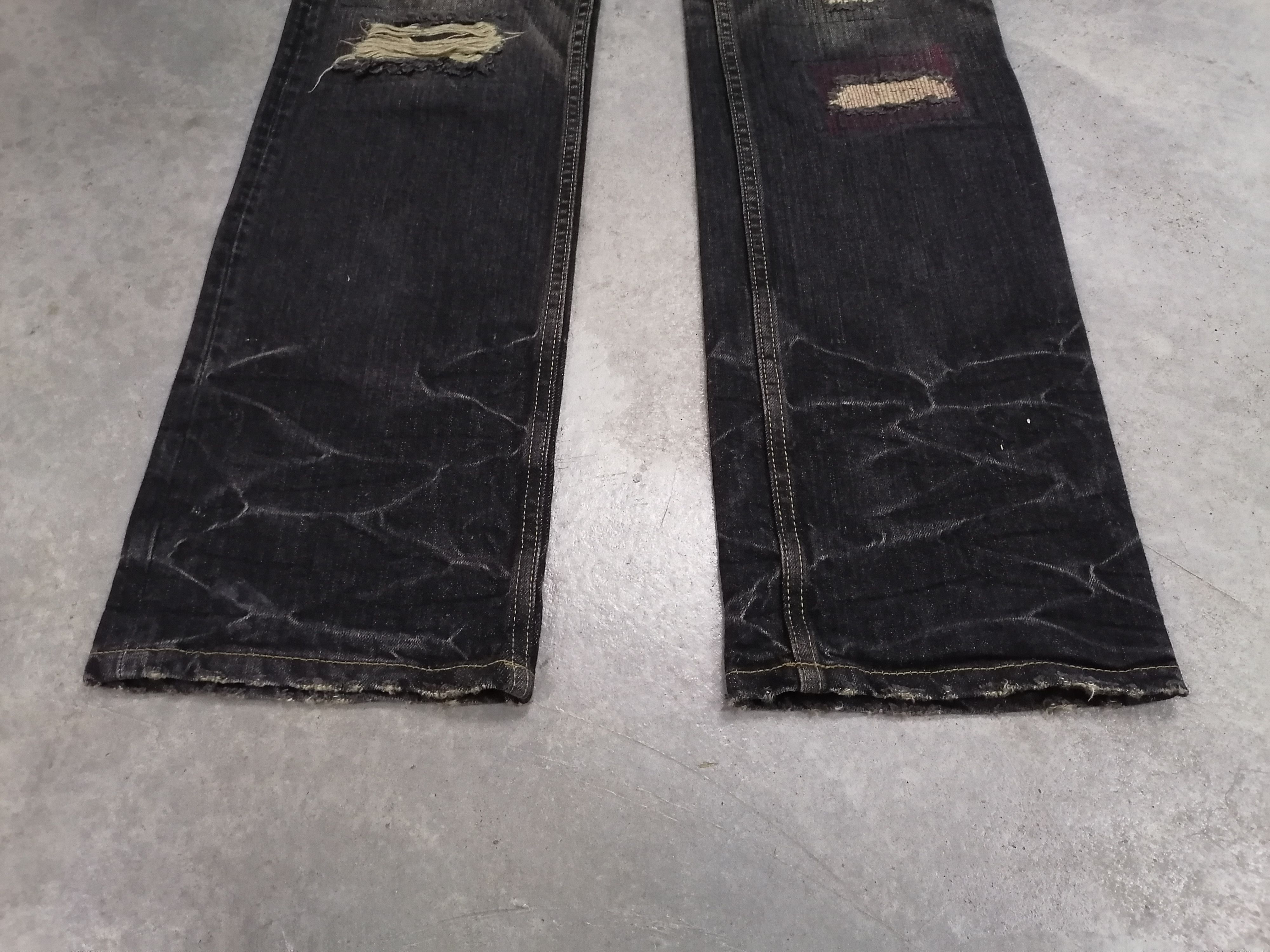 Japanese Brand Jackrose Japan Distressed Erd Denim Pants Size US 33 - 3 Thumbnail