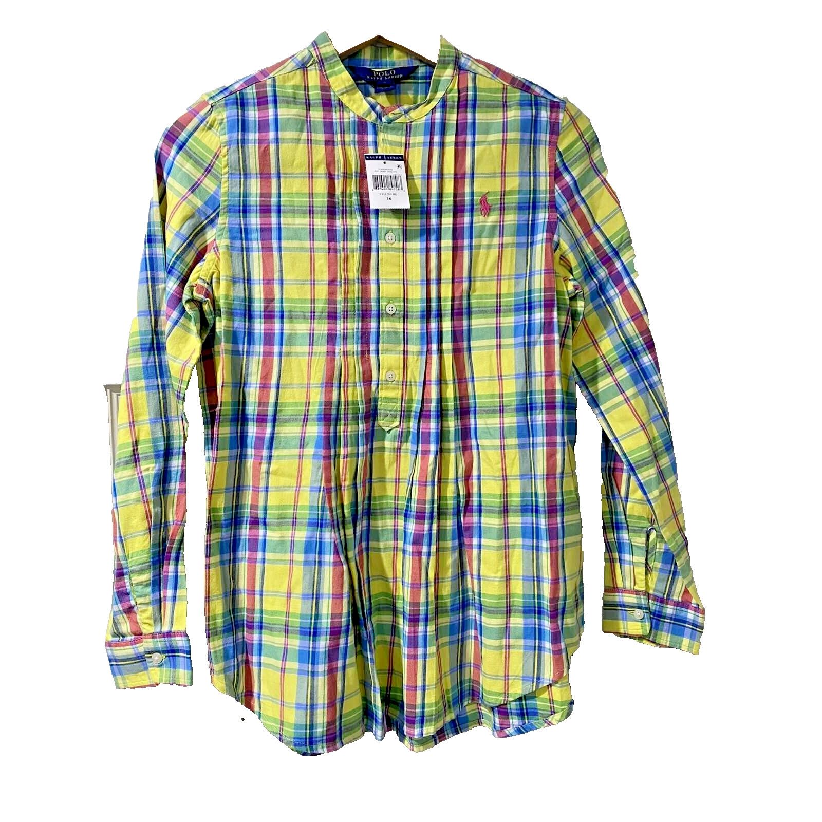 Polo Ralph Lauren Polo Ralph Tunic Kids Plaid Multicolor Size 16 A000354 Size S / US 4 / IT 40 - 1 Thumbnail