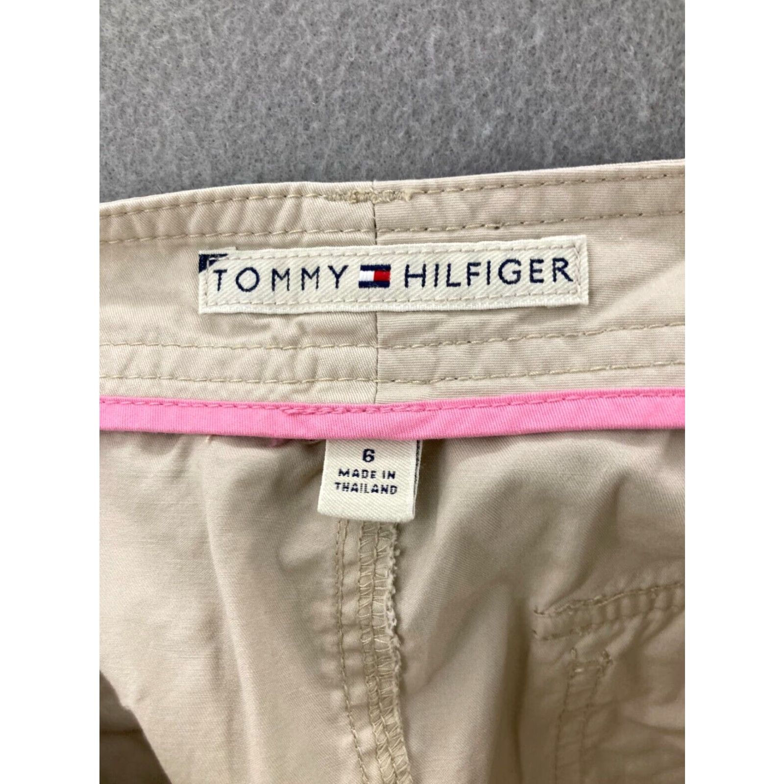 Tommy Hilfiger Tommy Hilfiger Womens Skirt 6 Khaki Tan Cotton Size 28" / US 6 / IT 42 - 7 Thumbnail