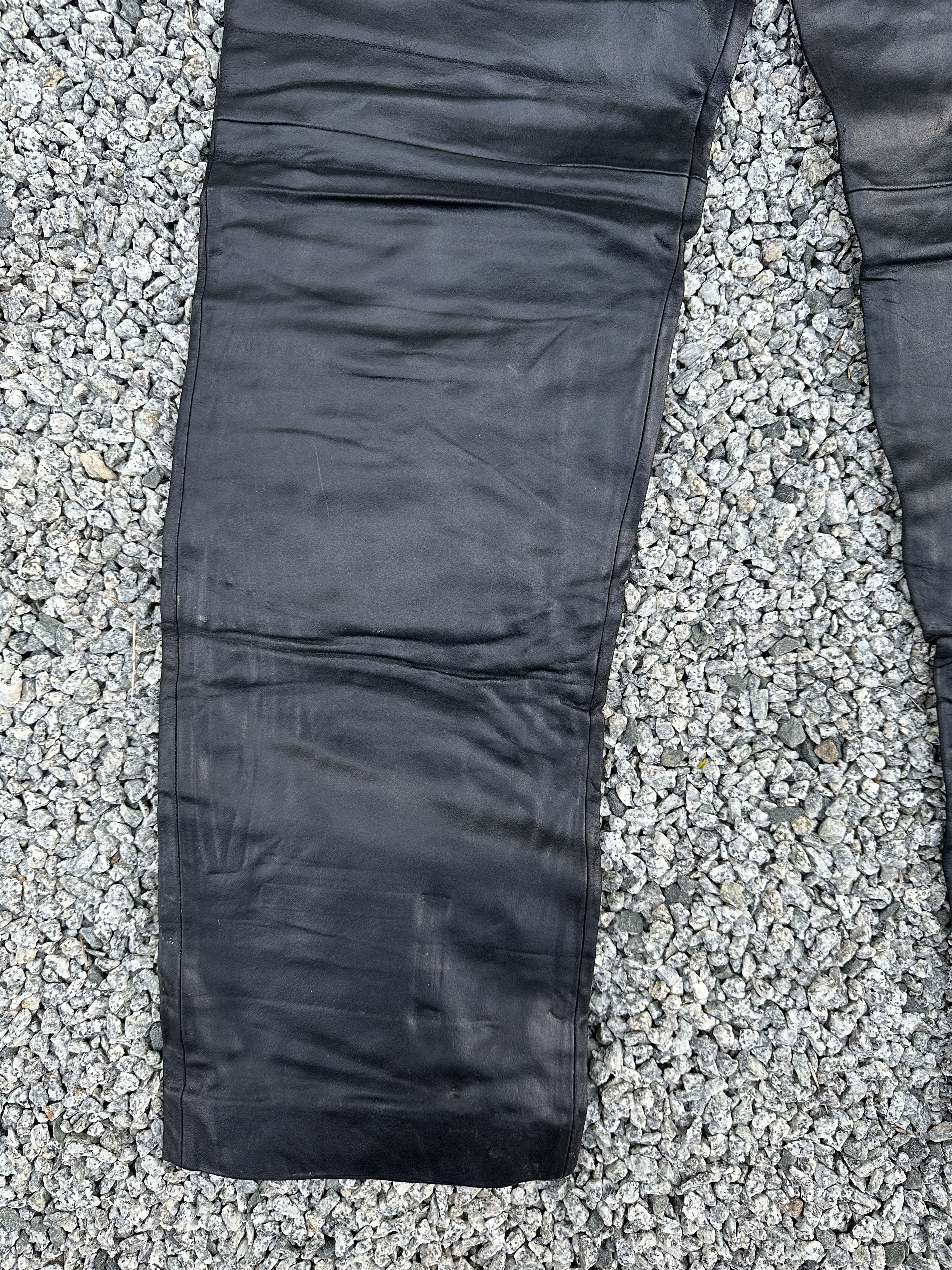 Yoshiyuki Konishi Japanese Brand Ficce Yoshiyuki Konishi Leather Biker Pants Size US 32 / EU 48 - 5 Thumbnail