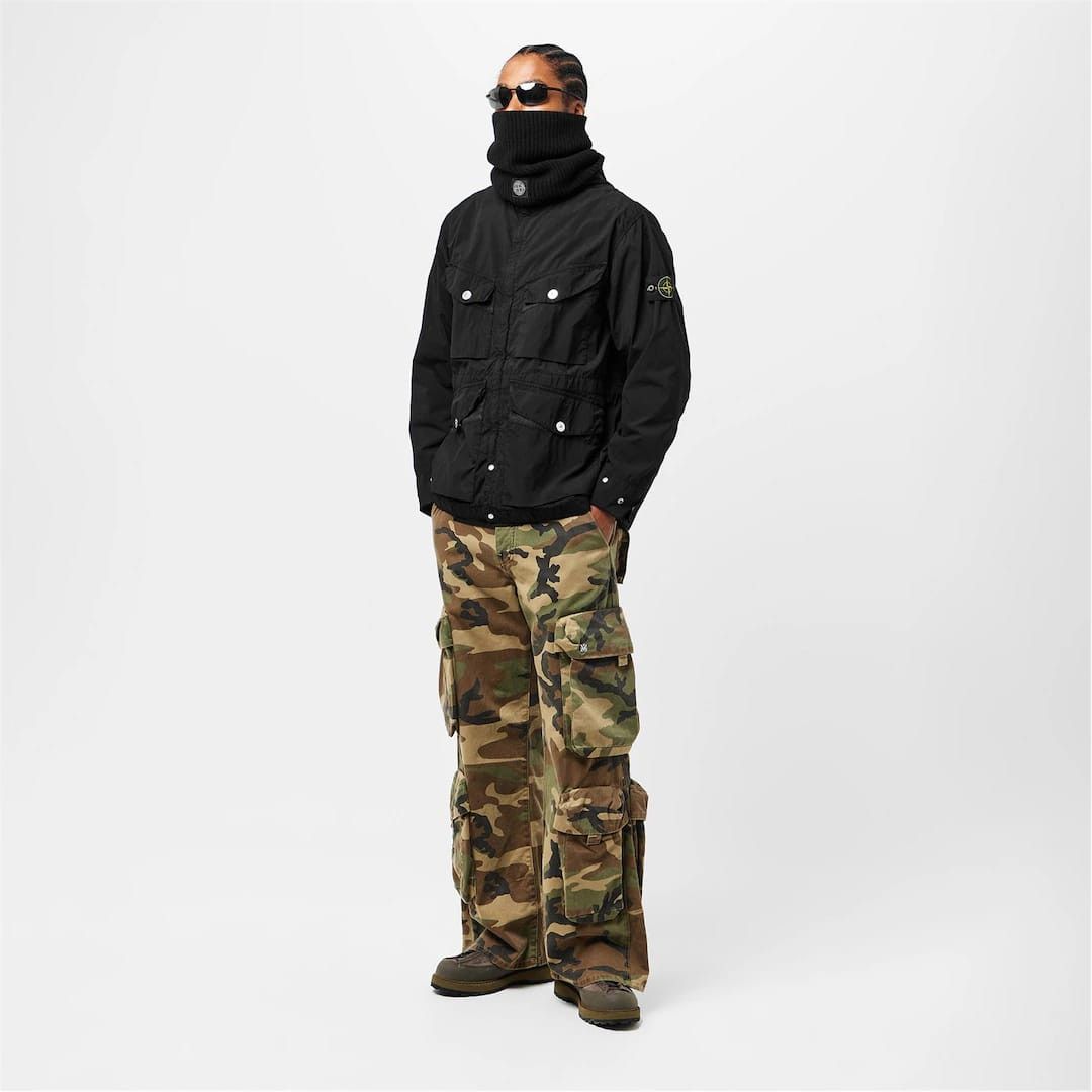 Stone Island o1g2r1mq0526 Military-Inspired Parka in Black Size US L / EU 52-54 / 3 - 5 Thumbnail