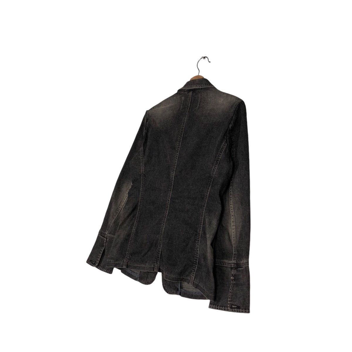 Marithe + Francois Girbaud 📌Cropped Chore Biker Jacket Denim Marithe Francois Girbaud Size US M / EU 48-50 / 2 - 11 Thumbnail