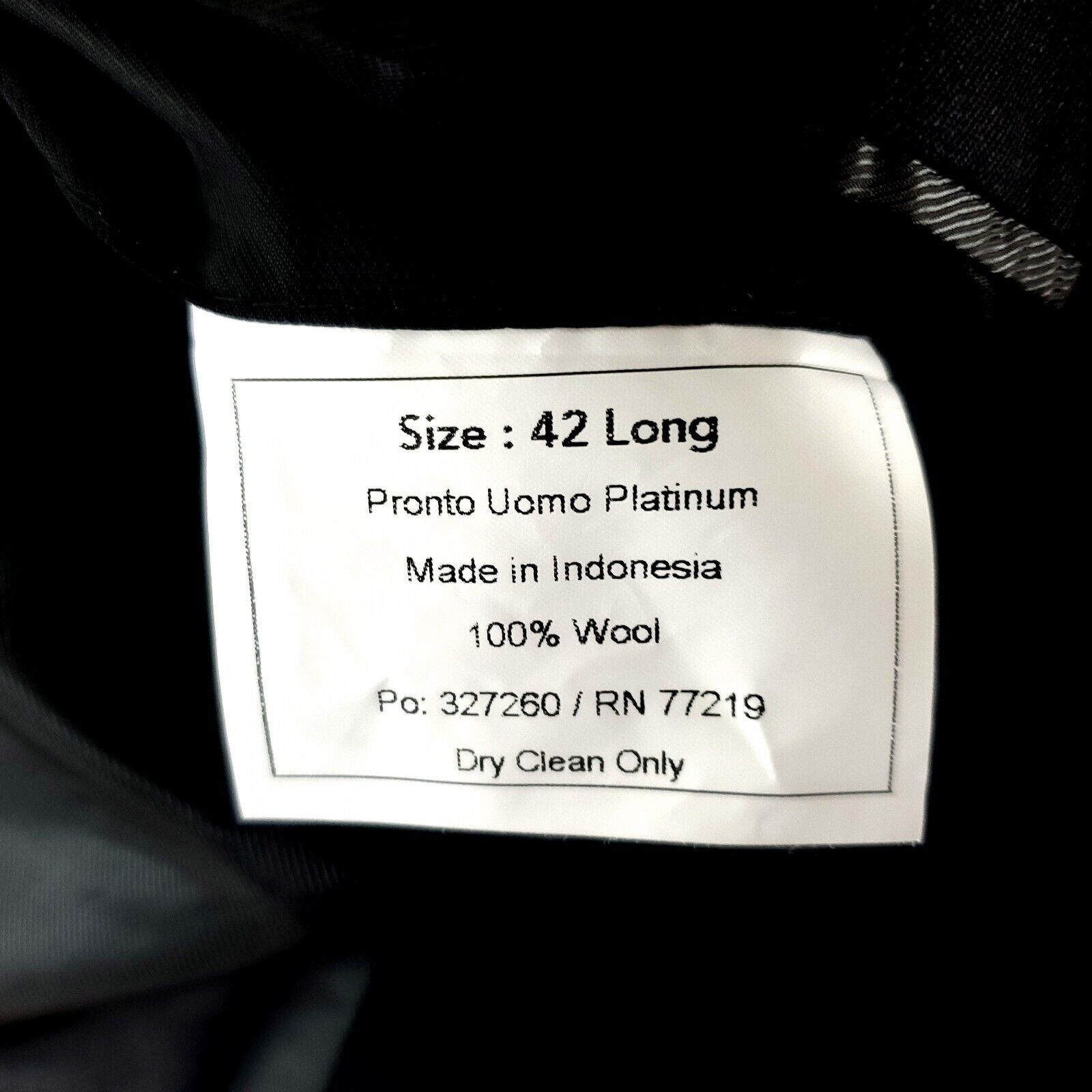 Pronto Uomo Pronto Uomo Platinum Wool 2 Button Blazer 40R Charcoal Gray Size 40R - 8 Thumbnail