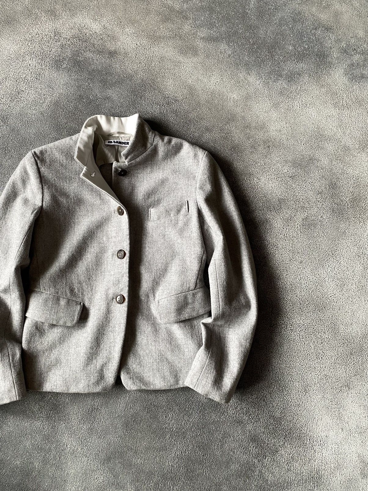 Jil Sander × Raf Simons × Vintage 2000`s Jil Sander By Raf Simons Wool Tailored Blazer Jacket Size XS / US 0-2 / IT 36-38 - 1 Thumbnail