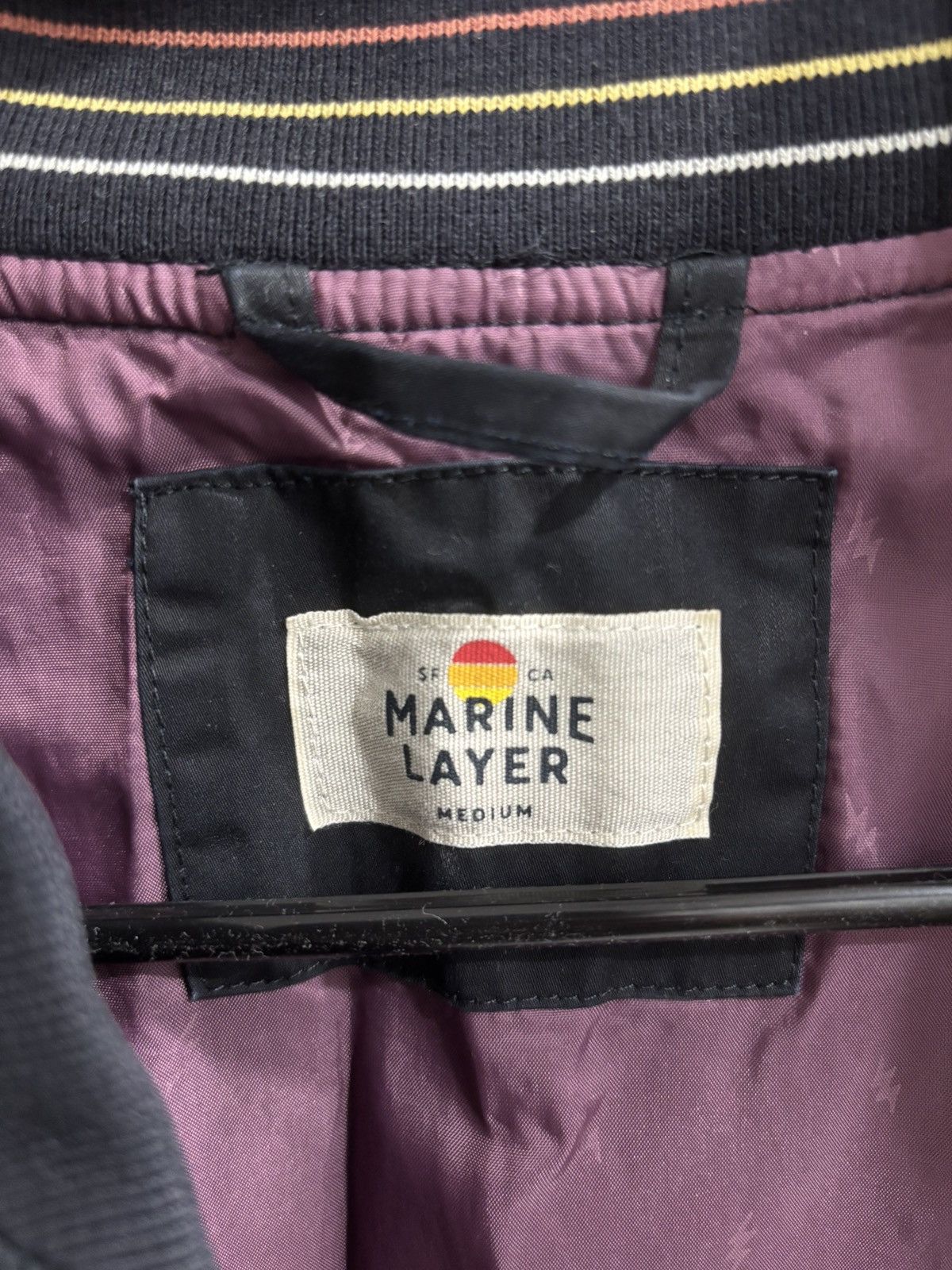 Marine Layer Marine Layer Waxed Bomber Jacket Size US M / EU 48-50 / 2 - 4 Thumbnail