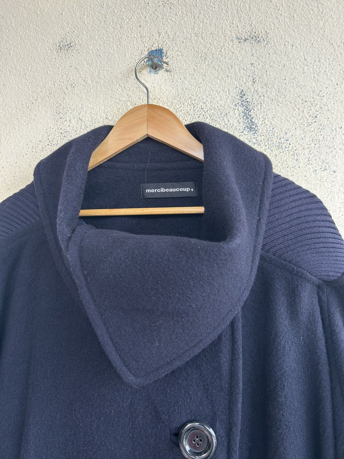 Issey Miyake Mercibeaucoup Buttons Up Wool Jacket Size ONE SIZE - 5 Thumbnail