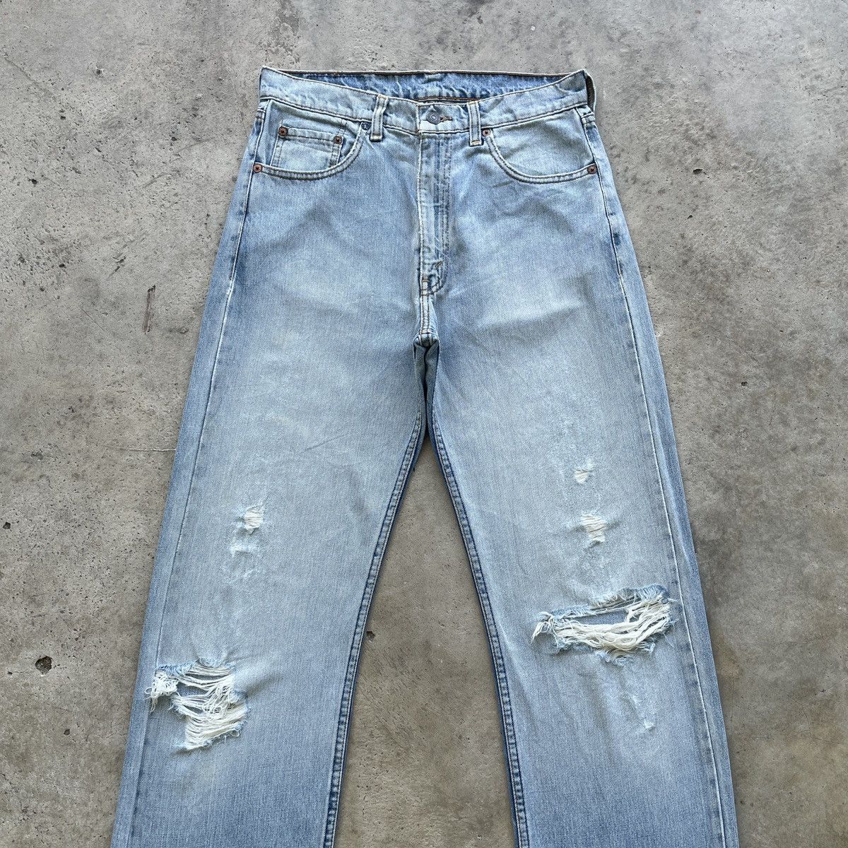Jean × Levi's × Vintage Vintage Levi’s Distressed Jeans Faded Pants Denim W30x31 Size US 30 / EU 46 - 3 Thumbnail