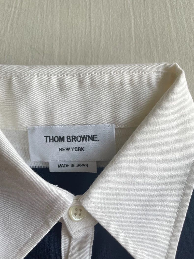 Thom Browne Thom Browne Full cotton long-sleeve POLO shirt Size US L / EU 52-54 / 3 - 5 Thumbnail