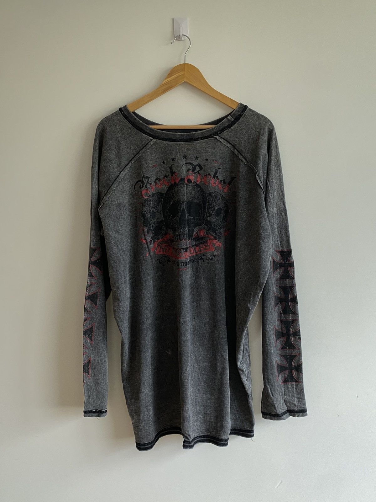 Affliction Rock Rebel Longsleeve | Double-Sided Print | Streetwear Size US XXL / EU 58 / 5 - 11 Thumbnail