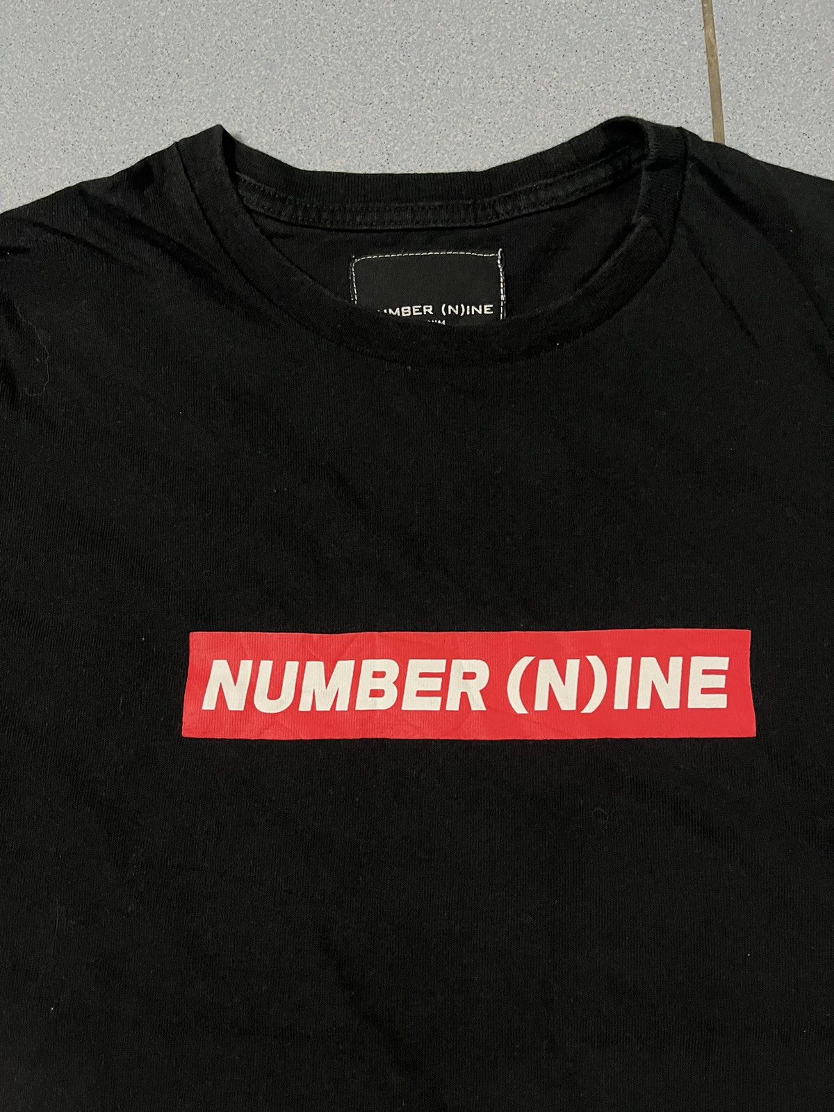 Japanese Brand × Number (N)ine Number (N)ine Box Logo Spell Out Tshirt Size US S / EU 44-46 / 1 - 2 Thumbnail