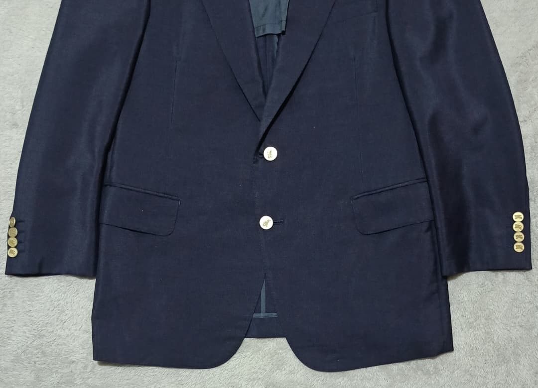 Burberry Prorsum Vintage Luxury Burberrys Navy Suit Set Wool Mohair Japan Size 40S - 15 Thumbnail