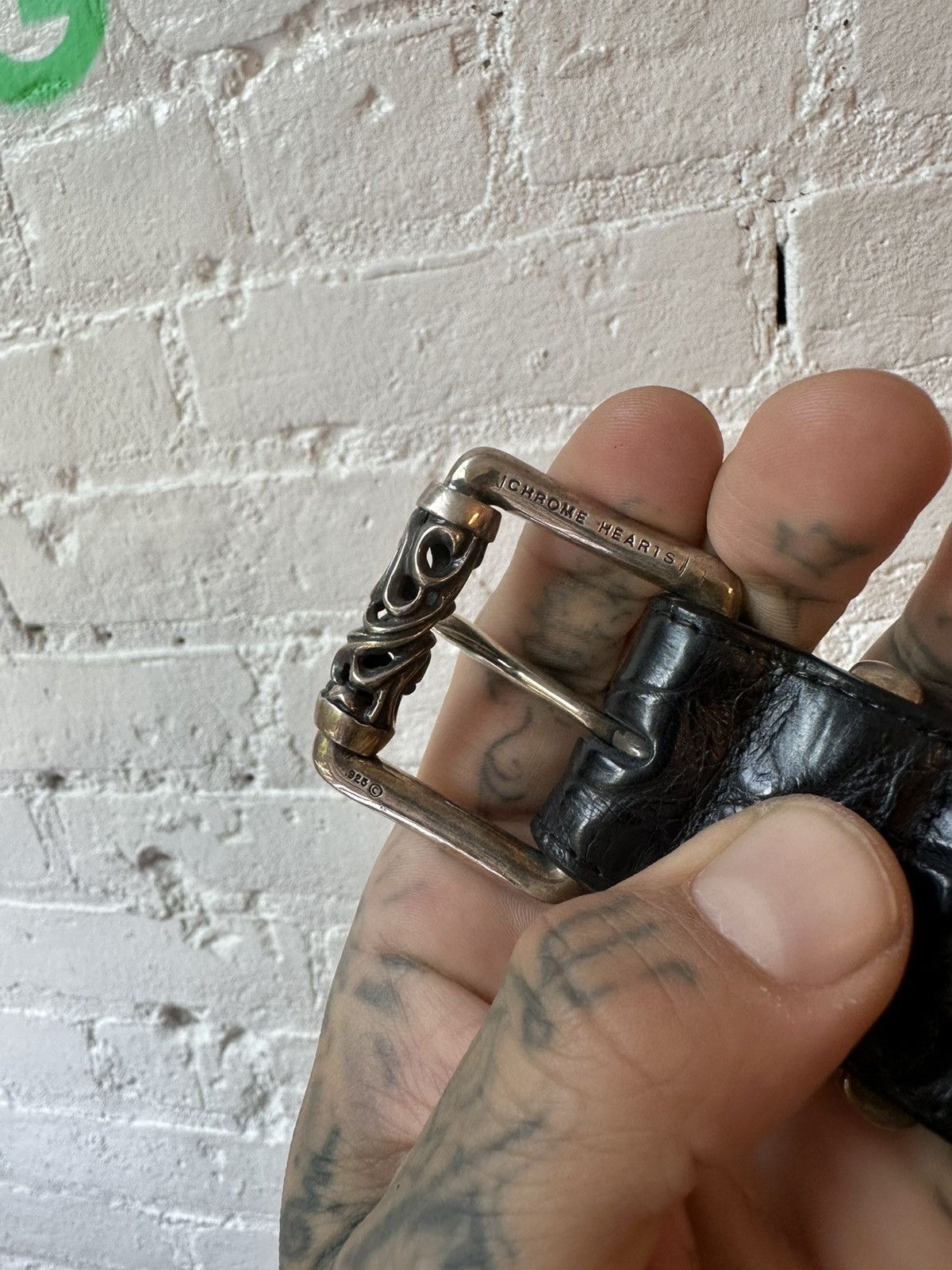 Chrome Hearts CHROME HEARTS NEW CROCODILE CROC ROLLER BELT 32 33 34 Size ONE SIZE - 6 Thumbnail