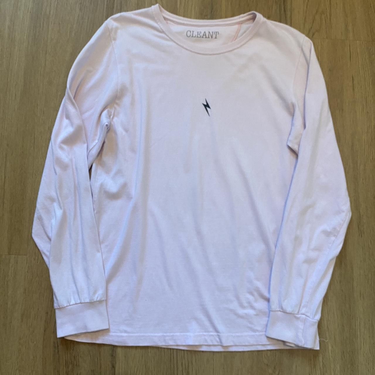 Other CLEANT white Pink long sleeve tee with black lightning Size US S / EU 44-46 / 1 - 1 Thumbnail