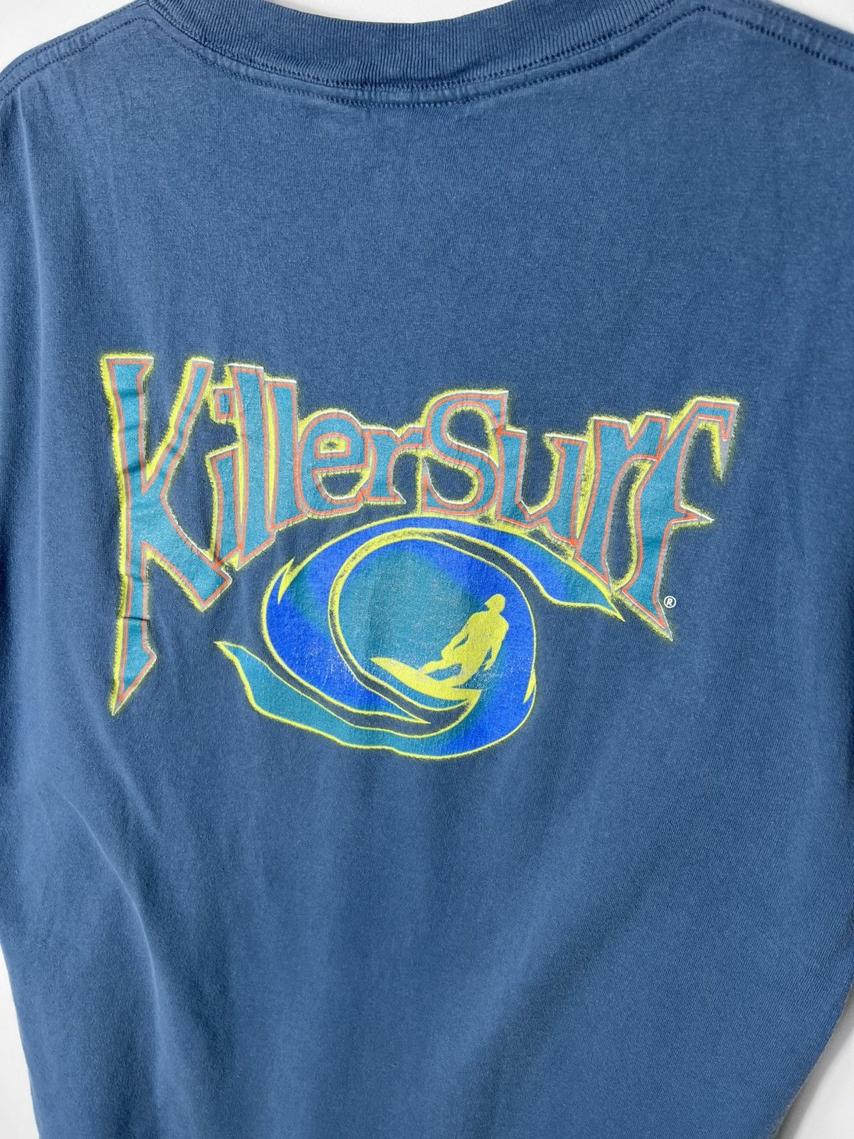 Vintage Vintage very rare Killer Surf 90s Single Stitch T-shirt Size US L / EU 52-54 / 3 - 2 Thumbnail